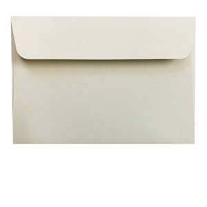 Kuverter, 11,4x16,2 cm, råhvid, 25 stk.